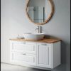 ארון אמבטיה דגם רוי תלוי- לבן מט רוחב 120 ס"מ