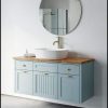 ארון אמבטיה דגם ונציה תלוי רוחב 120 ס"מ תכלת ענתיק