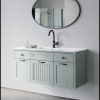 ארון אמבטיה דגם ונציה תלוי רוחב 120 ס"מ ירוק חאקי