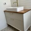 ארון אמבטיה דגם איטליה לבן עם רגליים