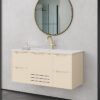 ארון אמבטיה אמסטרדם מודרני סהרה רוחב 120 ס"מ עם משטח כיור אינטגרלי